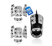 toergy 2 juegos de cinta antideslizante para Logitech G403 Hero, resistente al sudor, fácil de usar, diseño autoadhesivo, kit de actualización profesional de ratones, patrón impreso en blanco