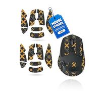 toergy 2 juegos de cinta antideslizante para Logitech M720 Triathlon Multi, resistente al sudor, fácil de usar, diseño autoadhesivo, kit de actualización profesional de ratones, impresión negra y