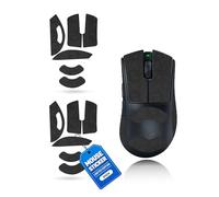 toergy 2 juegos de cinta antideslizante para Razer DeathAdder V4 Pro, resistente al sudor, fácil de usar, diseño autoadhesivo, kit de actualización profesional de ratones, patrón impreso en negro