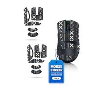 toergy 2 juegos de cinta antideslizante para Razer DeathAdder V4 Pro, resistente al sudor, fácil de usar, diseño autoadhesivo, kit de actualización profesional de ratones, patrón impreso negro