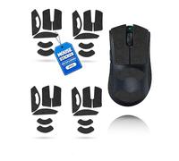 toergy 4 juegos de cinta antideslizante para Razer DeathAdder V4 Pro, resistente al sudor, fácil de usar, diseño autoadhesivo, kit de actualización profesional de ratones, patrón impreso en negro