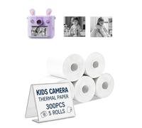 toergy 5 rollos de papel térmico autoadhesivo para niños | Impresión HD y libre de BPA | Compatible con ORGSTA Q2 | Pegatinas fotográficas para manualidades y álbumes de recortes