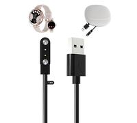 toergy Cable para reloj inteligente Shang Wing Lynn - Cargador magnético portátil, cable de carga USB estable, con bolsa de almacenamiento de viaje portátil de silicona
