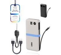 toergy Funda de silicona + cable de carga USB-C a Lightning para banco de energía Anker 20000 mAh 87 W, funda protectora a prueba de golpes y polvo, gris