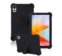 toergy Funda de silicona para tablet Blackview Zeno 1 / TechLife Pad Lite de 8 pulgadas, apertura precisa, antigolpes y antiarañazos, ajuste multiángulo, sensación cómoda de la mano, color negro