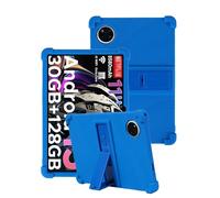 toergy Funda de silicona para tablet DOOGEE Tab A9+/A9 Pro+ de 11 pulgadas, funda premium con aberturas precisas, antigolpes, antiarañazos, ajuste multiángulo y sensación cómoda en la mano, color azul