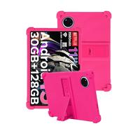 toergy Funda de silicona para tablet DOOGEE Tab A9+/A9 Pro+ de 11 pulgadas, funda premium con aberturas precisas, antigolpes, antiarañazos, ajuste multiángulo y sensación cómoda en la mano, color rosa