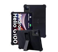 toergy Funda de silicona para tablet DOOGEE Tab E3 de 11 pulgadas, funda premium con aberturas precisas, antigolpes, antiarañazos, ajuste multiángulo y sensación cómoda en la mano, color negro