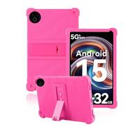 toergy Funda de silicona para tablet MUISOO KB1001 / MISKB100177 de 10,1 pulgadas - Funda premium con aberturas precisas, antigolpes, antiarañazos, ajuste multiángulo y tacto cómodo, color rosa