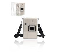 toergy Funda para cámara instax mini LiPlay+, duradera, respetuosa con el medio ambiente, funda de viaje con agujeros precisos y compatibilidad de carga, transparente