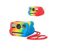 toergy Funda para Polaroid Go Generation 2, funda ecológica de material duradero, práctica funda de viaje con recortes precisos, resistente a los golpes y al polvo, arco iris