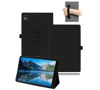toergy - Funda para tablet Acer Iconia Tab V11-21M de 10,9 pulgadas, piel sintética, con soporte para bolígrafo y correa de mano, color negro