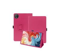 toergy Funda para tablet DOOGEE V Pad con correa de mano, función atril y anticaída, diseño delgado y sencillo, color rojo rosa
