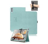 toergy - Funda para tablet TECLAST T65 de 13,4 pulgadas 2025, funda de piel sintética con soporte para bolígrafo y correa de mano, color negro