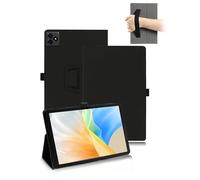 toergy Funda para tablet ZTE Blade X1001 con correa de mano, función atril y anticaída, diseño delgado y sencillo, color negro