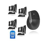 toergy Juego de 4 cintas adhesivas antideslizantes para Logitech MX Vertical, resistente al sudor, fácil de usar, diseño autoadhesivo, kit de actualización profesional de ratones, patrón impreso en