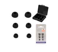 toergy Tapones de silicona de repuesto para JBL TOUR PRO 3, 3 tamaños (S/M/L), almohadillas suaves y antideslizantes, con caja de almacenamiento portátil, negro y negro
