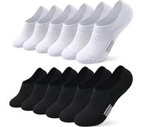 Toes Home 6 pares de calcetines deportivos para mujer 35-38 39-42, calcetines para zapatillas con almohadilla de silicona, calcetines deportivos, calcetines para correr, calcetines cortos acolchados,