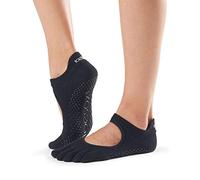 ToeSox Full Toe Bellarina Calcetines de Yoga, Unisex Adulto, Negro, L