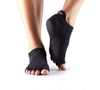ToeSox Half Toe Low Rise Calcetines de Yoga, Unisex Adulto, Negro, M