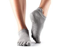 Toesox Ytoewtlrhm - Calcetines de yoga y pilates unisex - Adulto, Heather Grey, Medium