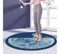 ToeWoe Antideslizante Colchoneta para Cuerda de Saltar Absorción de Impactos Colchoneta de Cuerda para Saltar para Adultos y Niños en Casa Interior Estera de Ejercicio (Color : Style1, Size : 80cm)