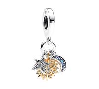TOFBS Charms Mujer Sol Luna Estrella Plata de Ley 925 Circonita Cúbica Perla Joyas Joyeria Compatible Pulseras Collares Brazaletes Cumpleaños Regalo Fiesta Madre Niñas (#2)