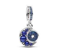 TOFBS Charms Mujer Sol Luna Estrella Plata de Ley 925 Circonita Cúbica Perla Joyas Joyeria Compatible Pulseras Collares Brazaletes Cumpleaños Regalo Fiesta Madre Niñas (#4)