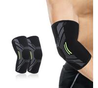 TOFBS Codera Elástica Compresión Transpirable Soporte Codo Protector Articulación Ajustable Antideslizante Deportivo Talla M