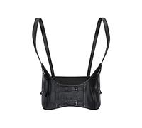 TOFBS Punk Cinturón de Arnés de Cintura Corsé de Cuero Cinturón Chaleco Sexy Gótico Cinturón Joyería Corporal Ajustable para Mujer Niñas Fiesta de Cosplay Rave Disfraz de Halloween (Negro)