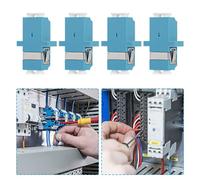 Tofficu 1 Juego Adaptador Óptico De Conector Simplex Monomodo Para Acoplamiento De Estabilidad Térmica Y Pérdida De Inserción 10 Piezas
