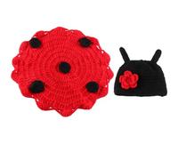 Tofficu 1 Juego Conjunto de Fotografía para Recién Nacido con Gorro de Ganchillo Disfraz Unisex para Sesiones Fotográficas Accesorio para Bebés