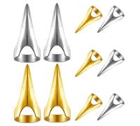 Tofficu 10 Herramientas para Seccionar y Trenzar Cabello Anillos Metálicos Punk Retro para Cosplay y Peluquería Profesional, Accesorios Versátiles para Peinados Creativos en Casa y