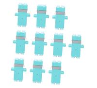Tofficu 10 piezas Adaptadores de Óptica Lc-lc Dúplex Acopladores de Conectores de Conversor Desmontable con Pérdida de Inserción para Redes de Alta