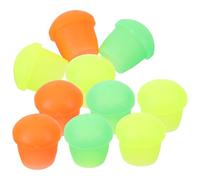 Tofficu 10 Tapas de Silicona Accesorios de Pesca para Cañas de Pescar Que Alivian Presión y Proporcionan Palanca Color Aleatorio Ideales para Pesca al Aire Libre en Grupo