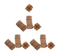 Tofficu 10 Unidades Mini Fardos de Heno para Decorar en Modelo de Tren, Resina Amarilla Textura Realista, Ideales para Paisajes de Granja y Casas de Muñecas
