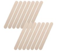 Tofficu 100 Piezas Depresores Linguales de Madera Diseño Seguro y Cómodo, Forma de Palitos de Helado Beige para Kit Médico Infantil