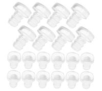 Tofficu 100 Piezas Unidades Protectores Transparentes Anticolisión con Vástago Almohadillas Antideslizantes para Muebles y Gabinetes Separadores Blandos para Mesas de Vidrio y Uso