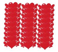Tofficu 100 Tarjetas Forma de Corazón para San Valentín, Papel Resistente al Desvanecimiento, Diseño Único y Fácil de Escribir para Manualidades y Bodas