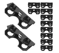 Tofficu 100 Unidades Bisagra Trasera de Hierro Fuerte Tornillos para Reparación de Marco de Cuadro, Soporte Plegable Adecuado para Reparaciones DIY de Respaldo de Marco