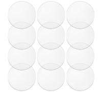 Tofficu 12 Juntas De Ventosa Transparentes para Muebles De Vidrio Antideslizantes De Plástico 20mm*3mm 12 Piezas Protectores De Encimeras De Mármol