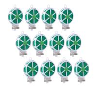Tofficu 12 Rollos Bridas de Jardinería Verde de 50m Cortador, Alambre PE | Hierro y Pe, Sujeción No Abrasiva, para Tallos y Cables, Uso en Patio y Enrejado