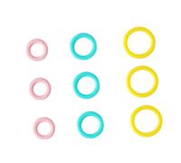 Tofficu 120 piezas Marcadores de Punto de Tejer con Cierre Anillos de Colores Aleatorios para Ganchillo y Herramientas de Bloqueo para Puntadas y Proyectos de Manualidades Color Aleatorio