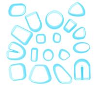 Tofficu 18 piezas Herramientas Cortadoras de Arcilla Polimérica para Hacer Pendientes DIY Cortadores Resistentes y Precisos para Manualidades