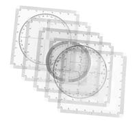 Tofficu 1juego Plantilla De Dibujo Multifuncional para Estudiantes Regla Geométrica Transportador Herramienta De Medición para Matemáticas y Diseño para Uso Escolar y Profesional