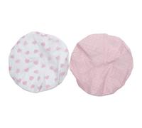 Tofficu 2 Gorros de Ducha para Mujer en Rosa Doble Capa de Eva y Papel Aluminio, Banda Elástica Estable y Diseño Antielectrostático para Cabello Largo en Baño