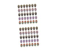 Tofficu 2 Juegos Colgante De Calavera Amuletos Para Hacer Joyas Fabricación De Joyas Joyeria Adornos Accesorios Para Aretes Pendientes De Bricolaje Colgantes Planchar 50 Uds * 2