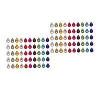 Tofficu 2 Juegos Colgante De De Agua De Cristal Joyas De Ventilador Amuletos Para Hacer Joyas Cubitos Colgante De Aleación Accesorios De Collar Colgantes Hechos A Mano 50 Uds * 2