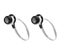 Tofficu 2 Juegos Lupa con Luz Espectáculo Iluminado Digital Reparar Espectador Auriculares Herramienta Rosario Combinación Visita Lupa De Joyería Gafas Led Poseedor Alfiler USB El Plastico