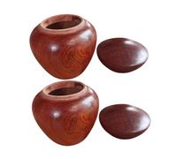 Tofficu 2 Mini Urnas para Pequeñas Urna de Recuerdo Portátil y Ligera Acabado en Madera de Palo de Rosa Adecuado para Conservar de Seres Queridos
